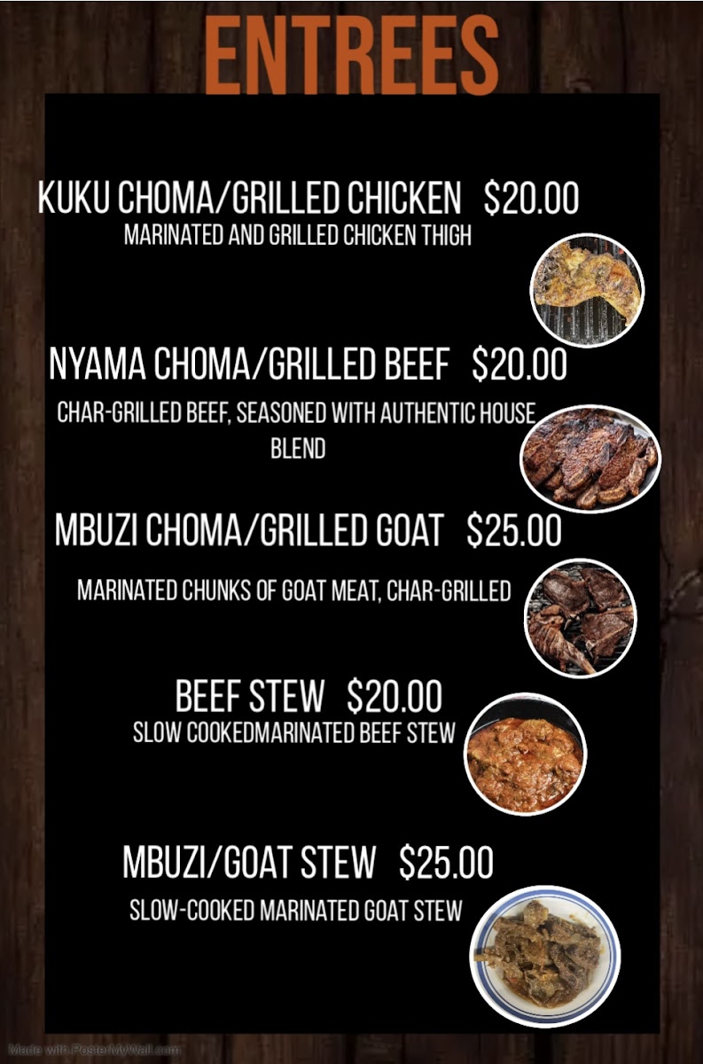 Menu - Kwetu African Cuisine photo 1
